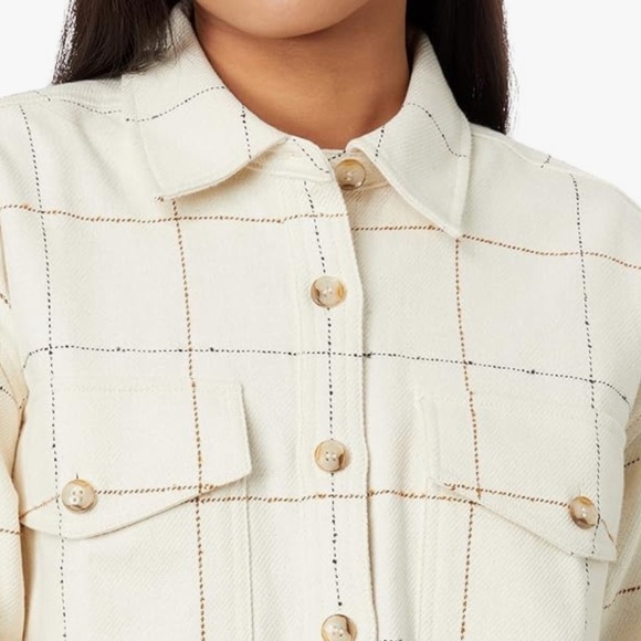 Madewell Bouclé Oversized Shirt-Jacket in Windowpane - Picture 5 of 7